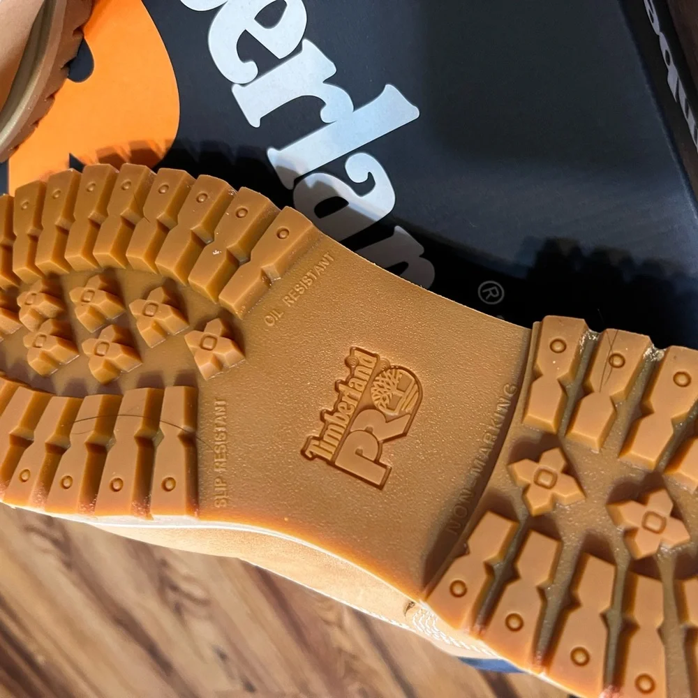 Brand New ! Women's Timberland Pro Wheat 6” Steel Safety Toe Boots-Size 11 - Picture 3 of 6